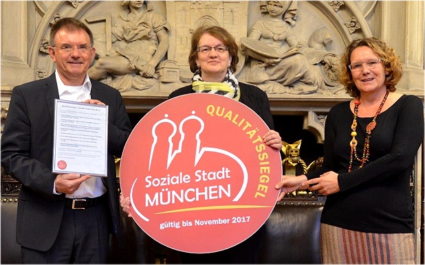 Verleihung des Siegels "Soziale Stadt München"